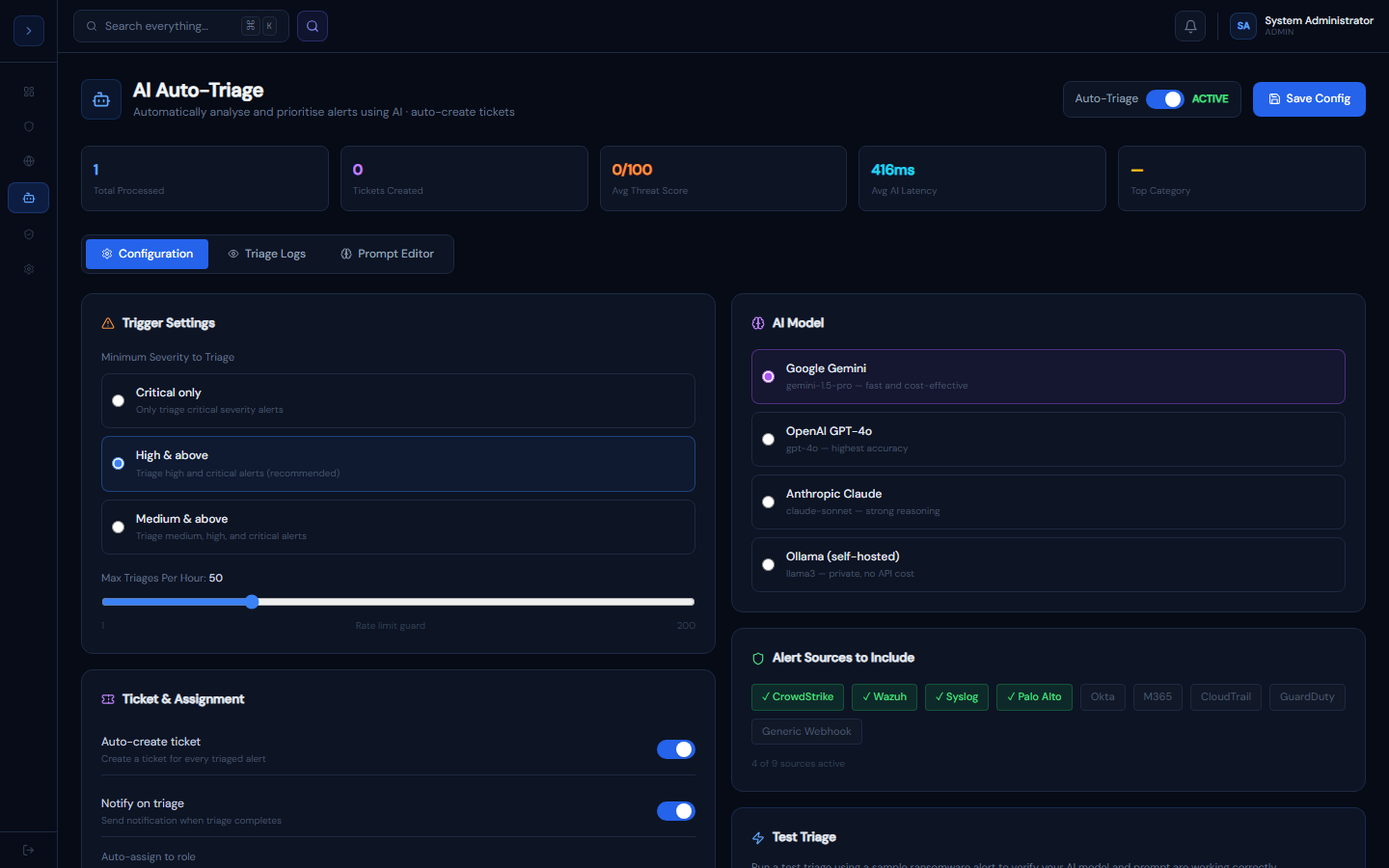 ai-triage screenshot