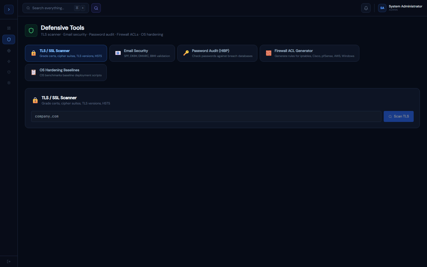 defensive-tools screenshot