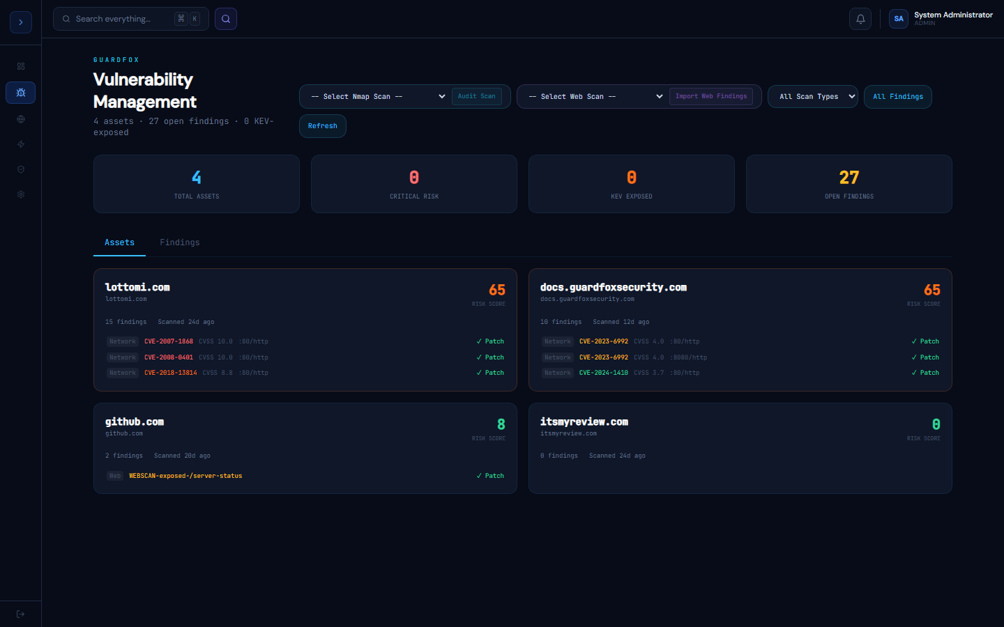 vuln screenshot